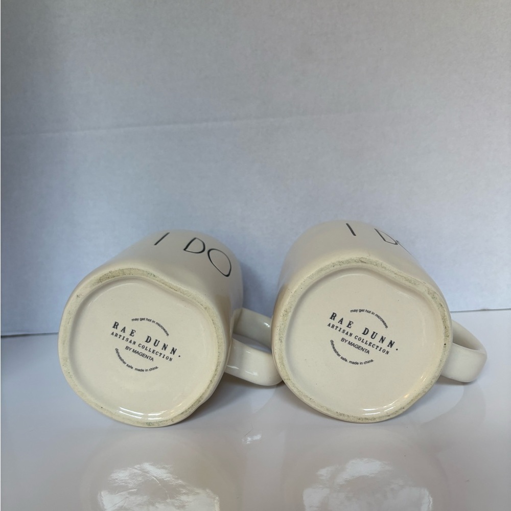 Rae Dunn “I DO” Mug Set – Artisan Collection by Magenta, Wedding Couple Gift - Picture 4 of 4